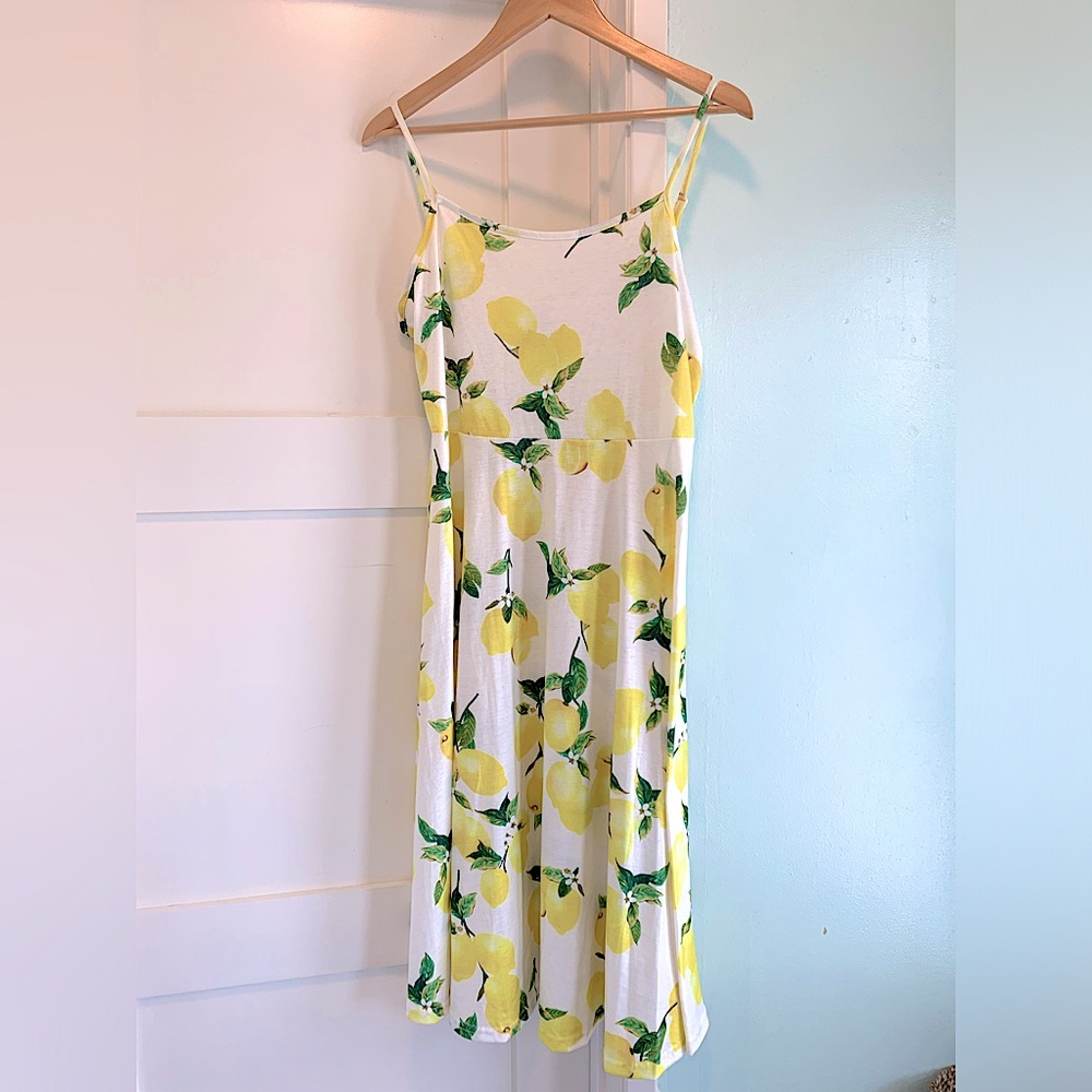 🍋 Lemon Print • spaghetti strap dress